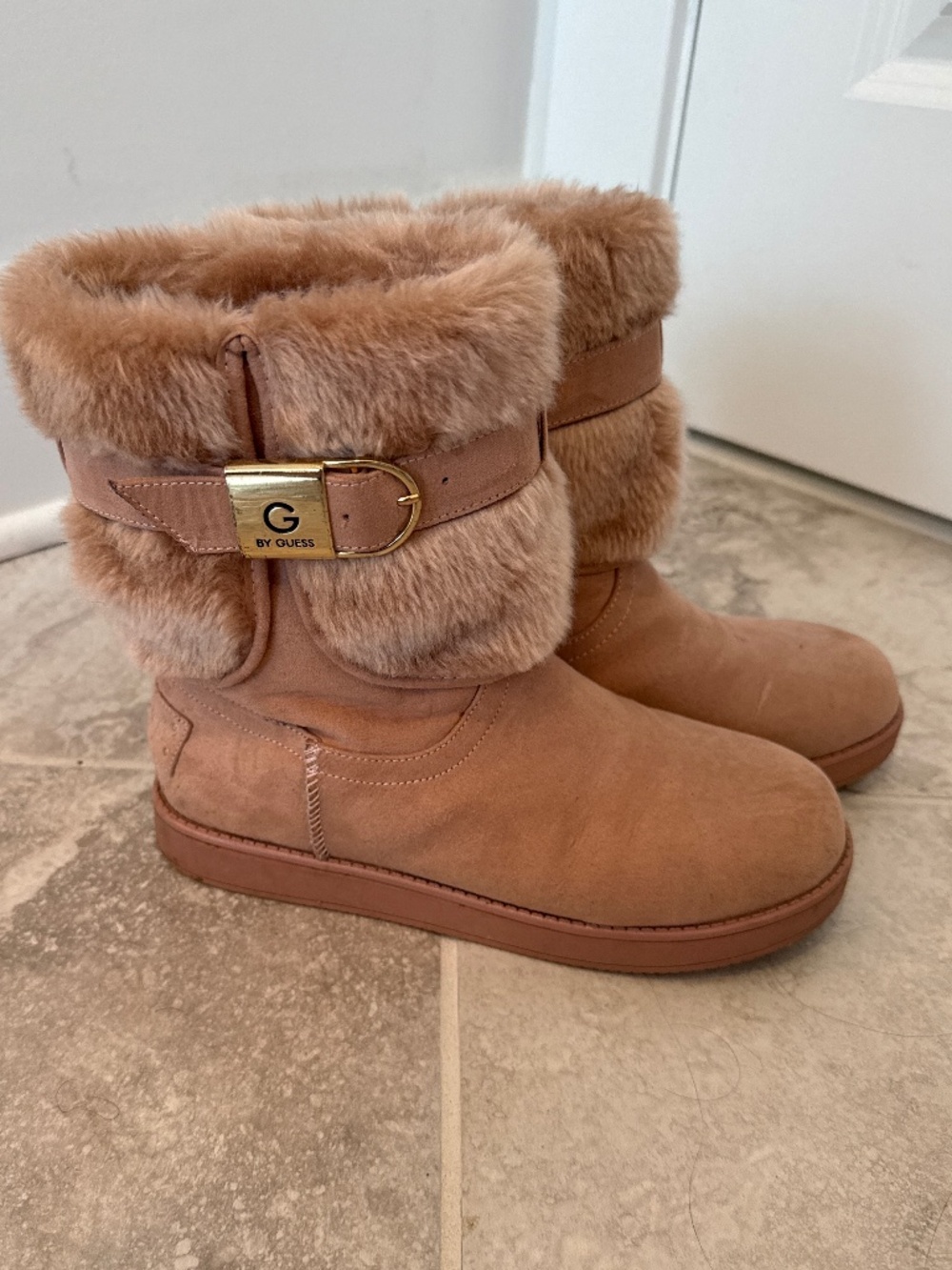 G by Guess Aussie Faux Fur Boots